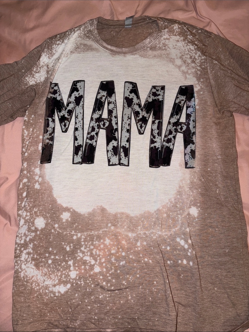 Mama Graphic Tee - Brown & White womans Top